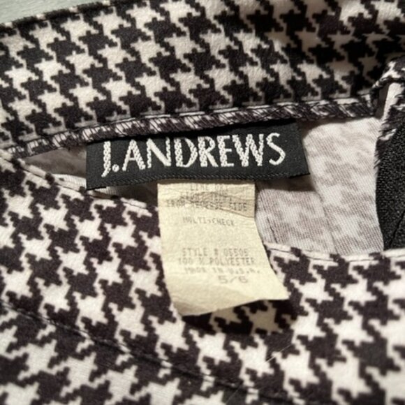 Vintage J. Andrews Houndstooth Skirt and Jacket Junior Size 5/6 - Picture 9 of 9